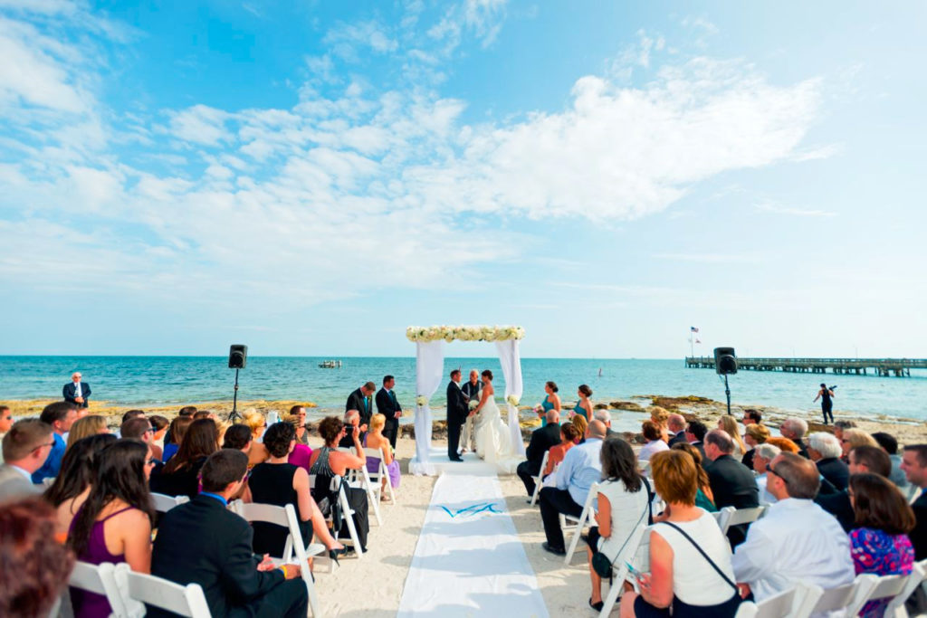 Couple Getting Married at Casa Marina in Key West, FL